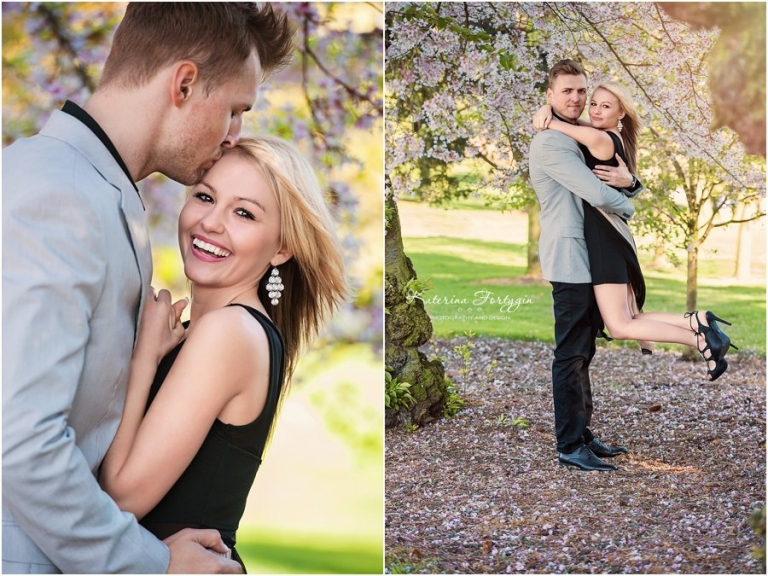 Spring Engagement session at Greenlake park, Seattle